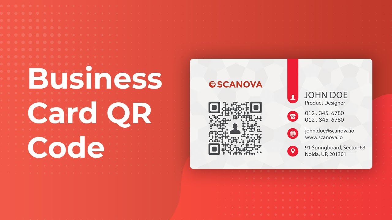 How to Create Business Card QR Code Tutorial